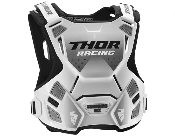Детская защита тела Thor Guardian Mx / бело-черная