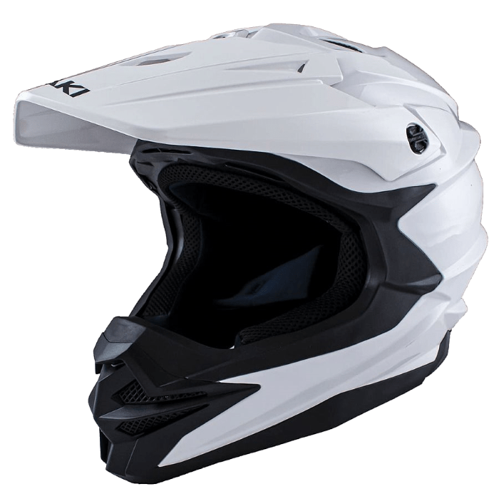 Шлем (кроссовый) Ataki JK801A Legacy Solid / белый глянцевый