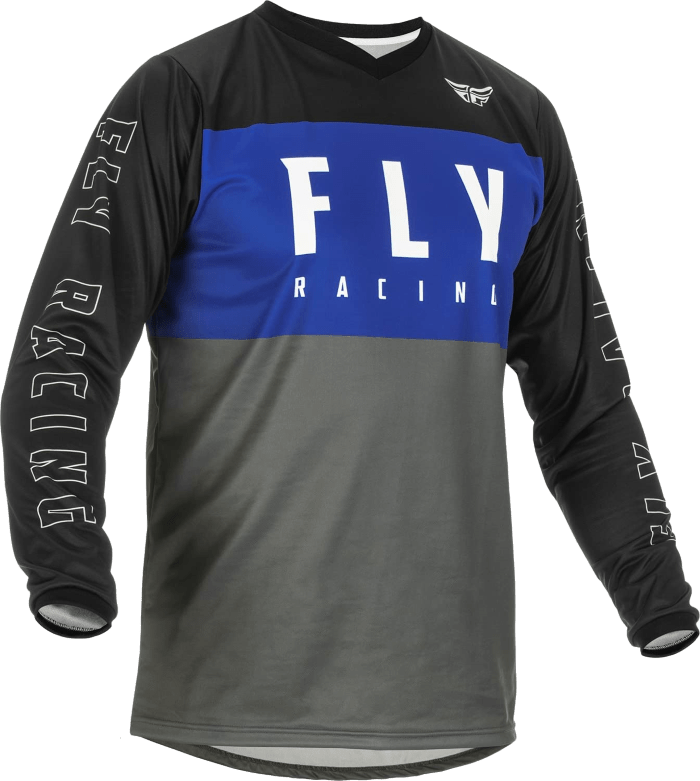 Джерси Fly Racing F-16 (2022) / синий-серый-черный