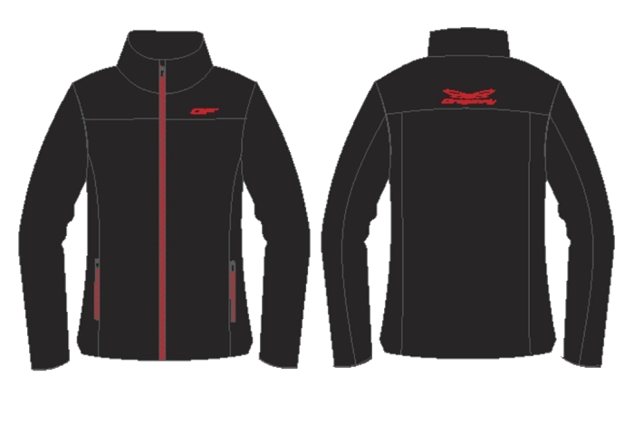 Кофта флисовая DF Woman Black-Red