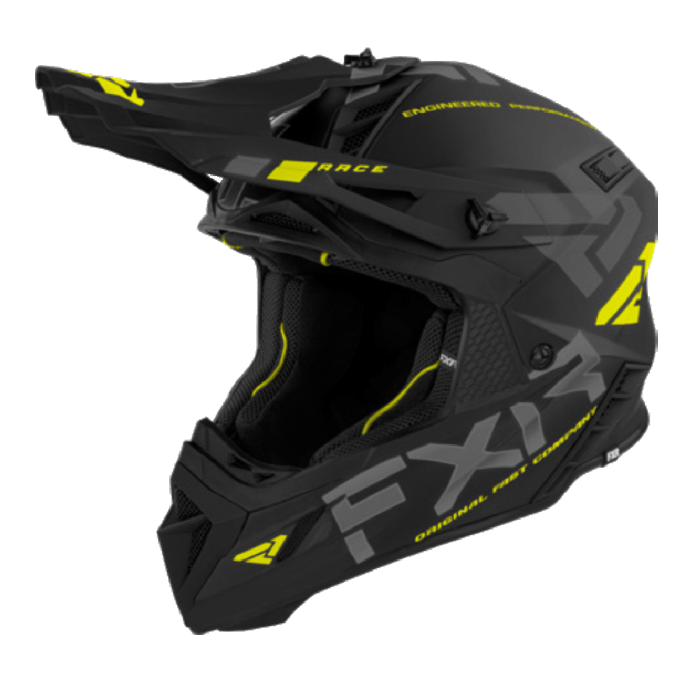 Шлем FXR Helium Race Div (Black/Hi Vis)