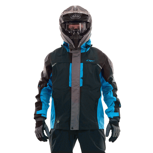 Мембранная куртка QUAD PRO Black-Blue 2023