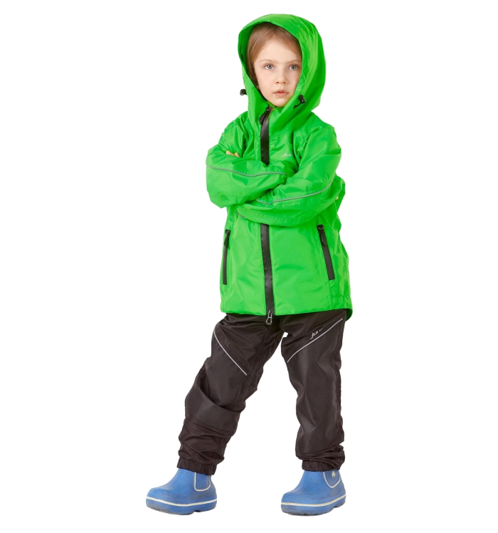 Детский дождевой костюм EVO KIDS зеленый