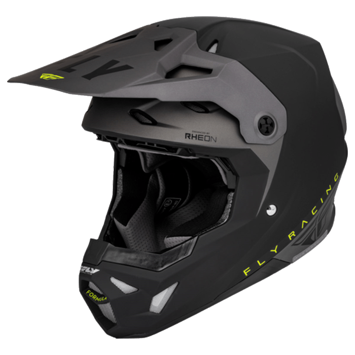 Шлем кроссовый FLY RACING FORMULA CP Slant черный/серый/Hi-Vis желтый