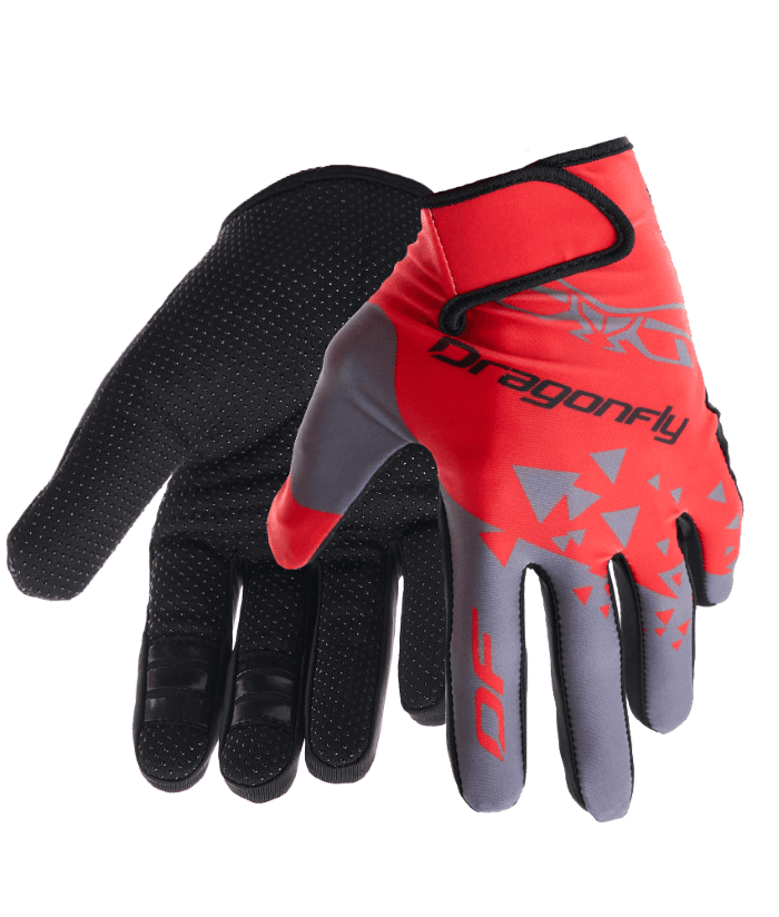 Перчатки DF CROSS Red - Grey