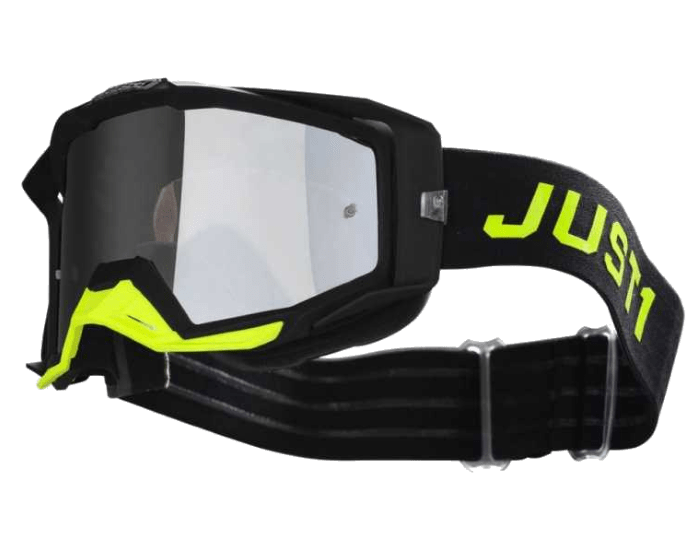 Очки для мотокросса JUST1 NERVE (черный/Hi Vis желтый)