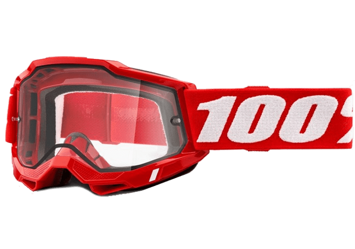 Очки 100% Accuri 2 Enduro Goggle Red / Clear Dual Lens