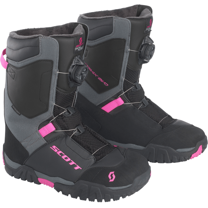 Боты женские SCOTT X-Trax Evo Women (Black / Rhodamine Red)