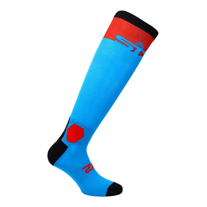 Носки SIXS LONG RACING Turquoise / Red