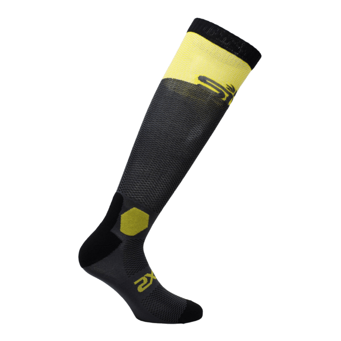 Носки SIXS LONG RACING Dark Grey/Yelow Tour