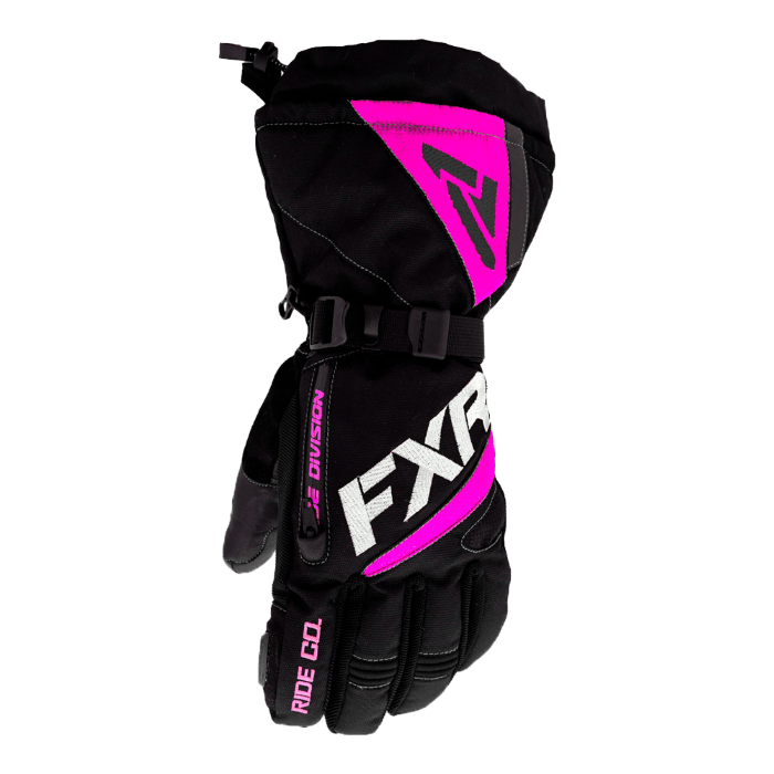 Перчатки FXR Fusion с утеплителем женские / Black/Elec Pink