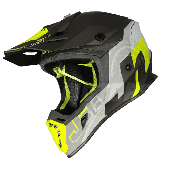 JUST1 J38 Korner Hi-Vis желтый/титановый матовый
