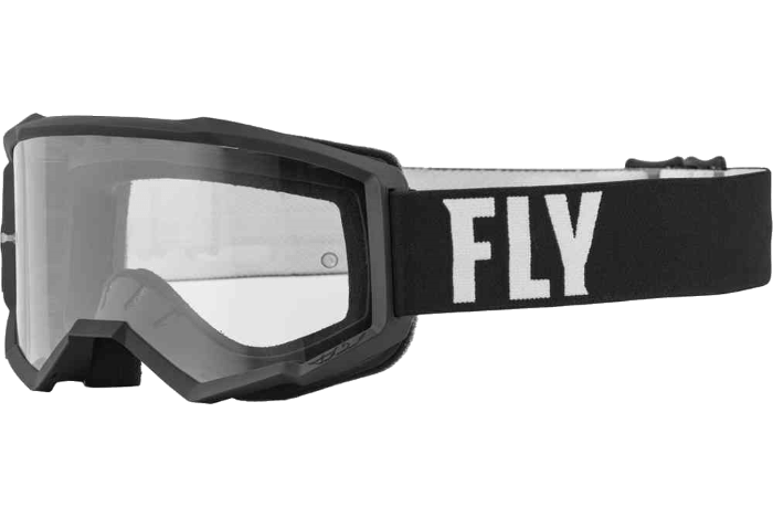 Очки детские для мотокросса FLY RACING FOCUS (2022) YOUTH (белый/черный)