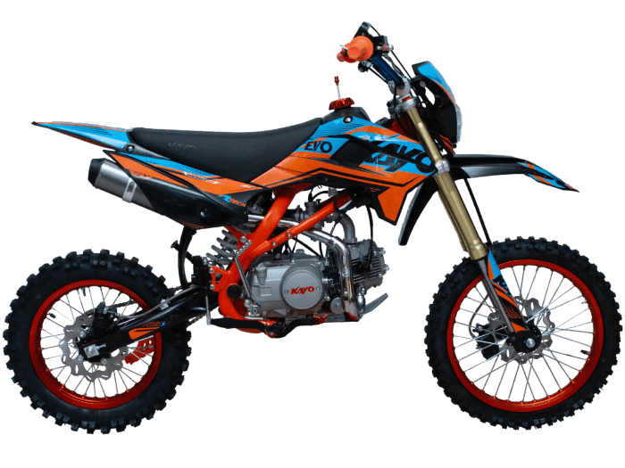 Питбайк KAYO EVOLUTION K125EM 17/14 KRZ (механ. сцепл., эл. стартер 2024 г.)